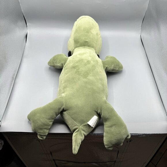 Pillowfort Weighted Plush Green Triceratops Dinosaur 3lb Throw Pillow 24" - Picture 7 of 10